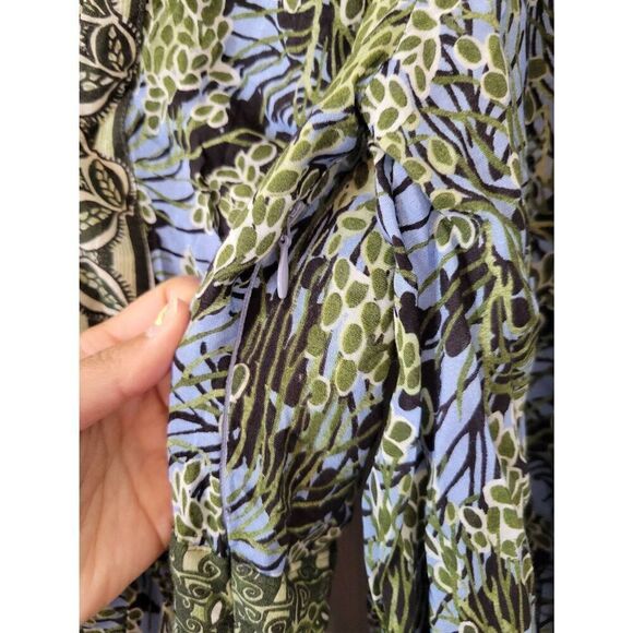 Tuckernuck Oliphant V-NECK MINI DRESS- EDEN BLUE S - Picture 7 of 11